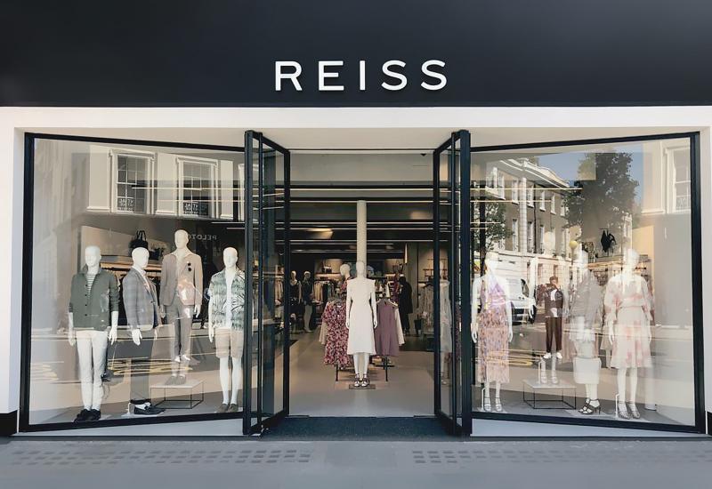 Reiss fashion brand store front