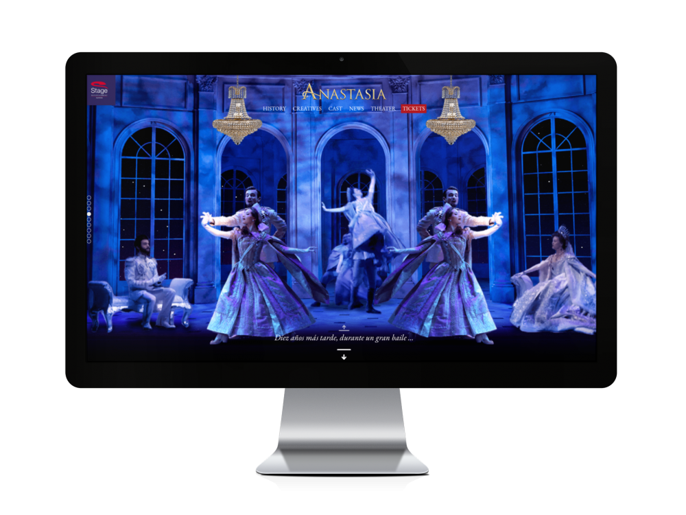 Webseiten Screenshot von Anastasia