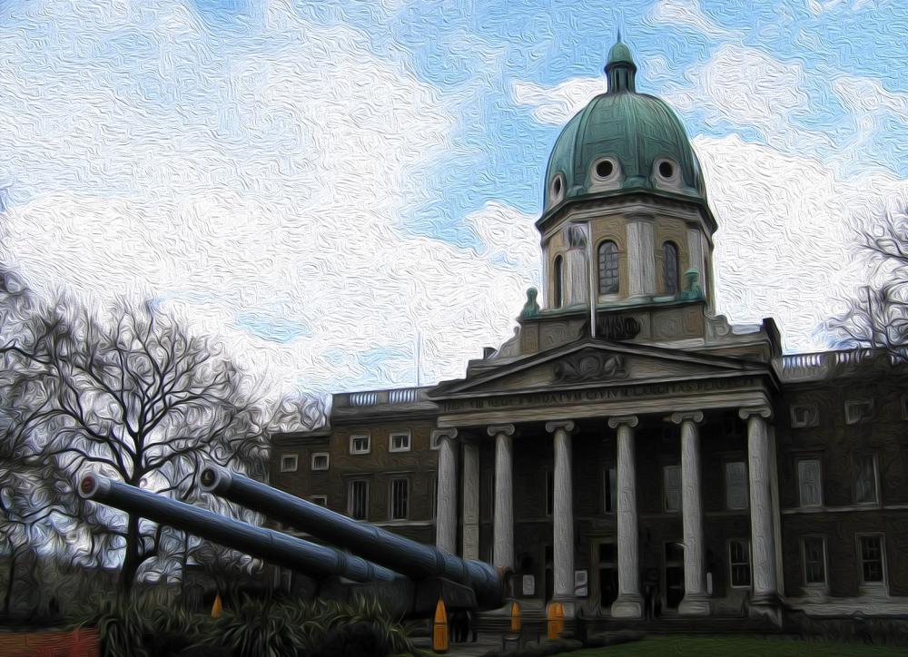 Gebaudeansicht des Imperial war Museums in London
