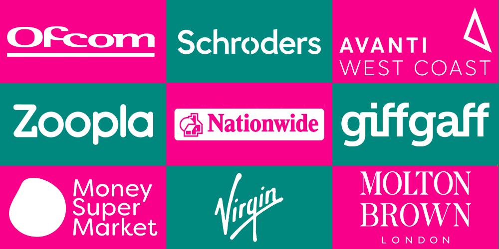 previous attendee brands including Ofcom, Molton Brown, Schroders, Avanti, Zoopla, Moneysupermarket, Virgin, Nationwide, GiffGaff