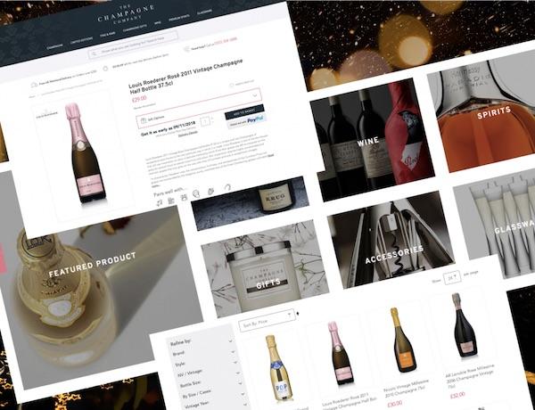 Champagne Company screengrabs from website